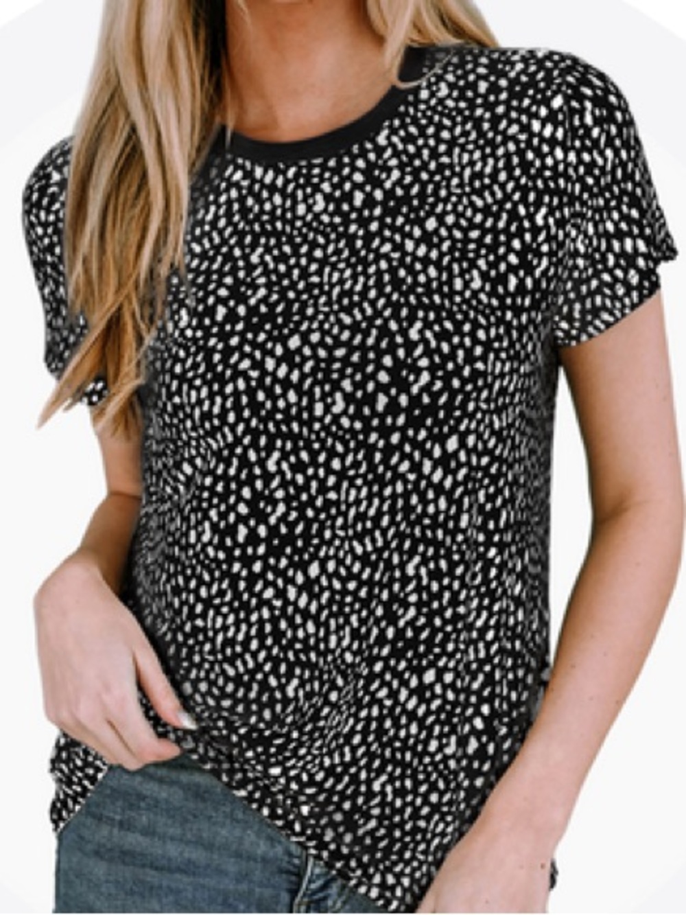 Leopard Cheetah Print Short Sleeve T Shirt